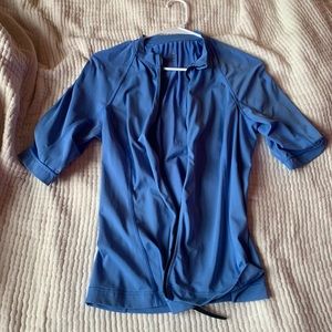 Blue Land’s End Workout Zip Up